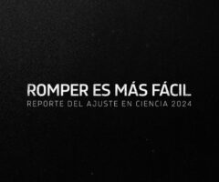 Romper es más fácil. Reporte del ajuste en ciencia 2024.