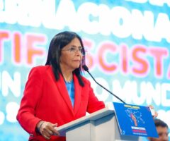 Mensaje de Delcy Rodríguez, vicepresidenta de Venezuela, en el Festival Mundial Antifacista.