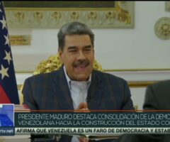 Maduro entrevistado por Ignacio Ramonet.